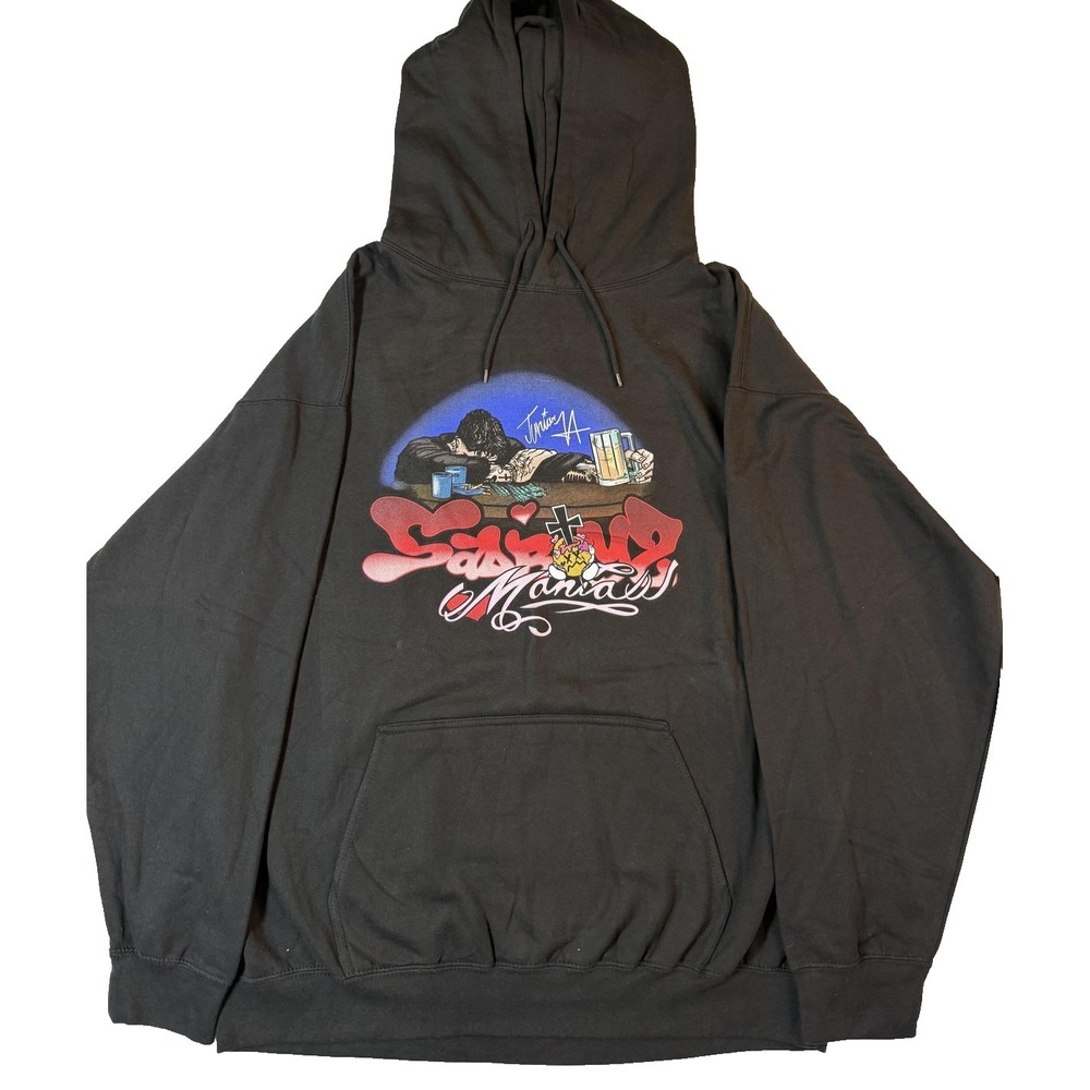 Sad Boyz Junior H Hoodie Mens 2XL Black 2024 Maniak USA Tour Graphic Streetwear